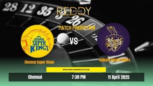 Read more about the article Chennai Super Kings VS Kolkata Knight Riders | Match 25 | Reddy Anna Book Predictions