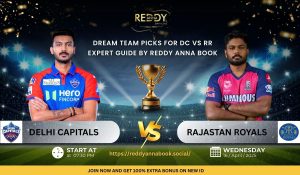 Read more about the article Dream Team Picks for DC vs RR – Expert Guide by Reddy Anna Book