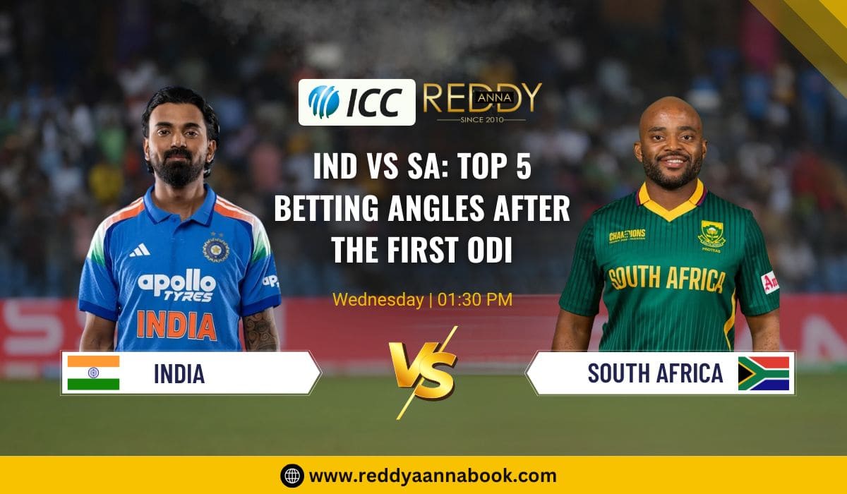 You are currently viewing IND vs SA: Top 5 Betting Angles After the First ODI – Reddy Anna Book Guide